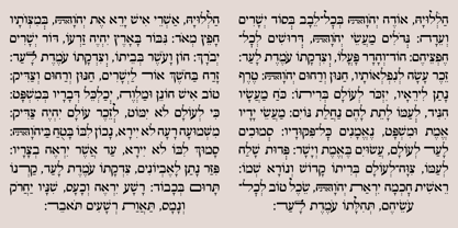 Hebrew Le Be Tanach Fuente Póster 3