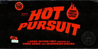 Hot Pursuit Font Poster 1