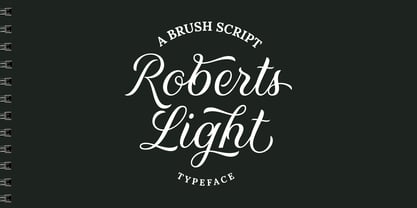 Roberts Script Font Poster 2
