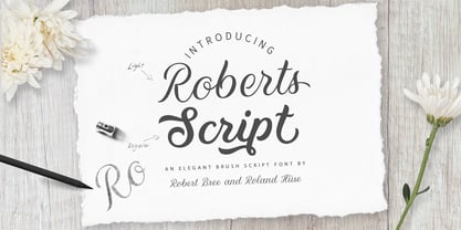 Roberts Script Font Poster 1