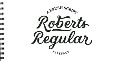 Roberts Script Font Poster 4