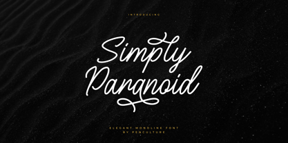 Simply Paranoid Font Poster 1