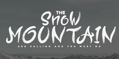 Snow Mountain Font Poster 1