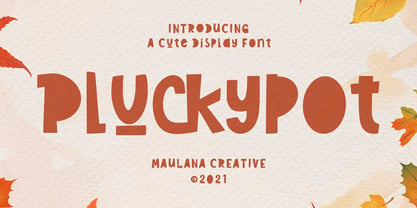 Pluckypot Font Poster 1