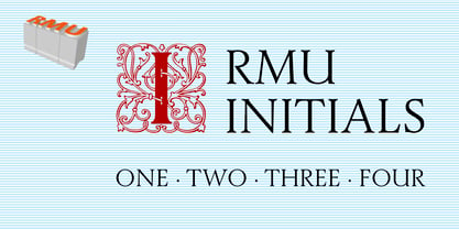 RMU Initials Font Poster 1