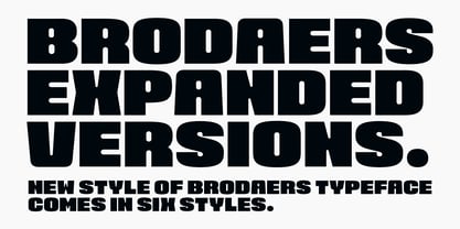 Brodaers Expanded Font Poster 8