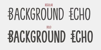 Background Echo Font Poster 6