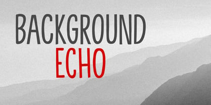 Background Echo Font Poster 1