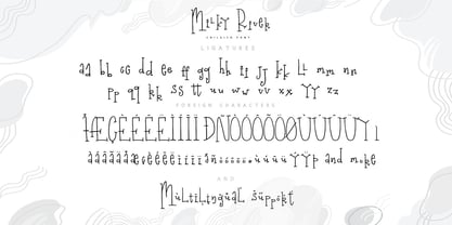 Milky River Cyrillic Script Fuente Póster 13