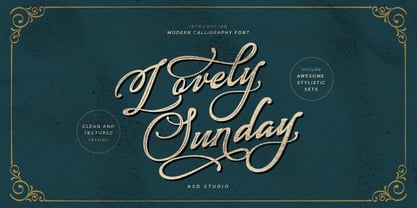 Lovely Sunday Font Poster 1