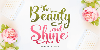 Beauty Shine Font Poster 1