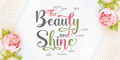 Beauty Shine Font Poster 4