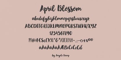 April Blossom Font Poster 7