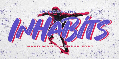 Inhabits Font Poster 1