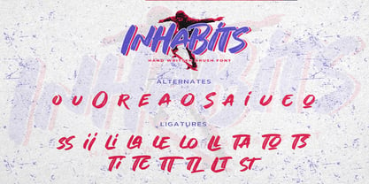 Inhabits Font Poster 7