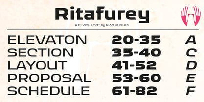 Ritafurey Font Poster 8