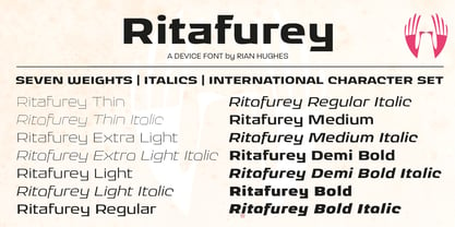 Ritafurey Font Poster 7