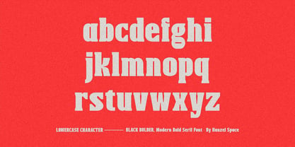 Black Bolder Font Poster 8