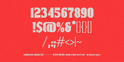 Black Bolder Font Poster 9