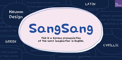 HU Sangsang Font Poster 1