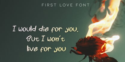 First Love Font Poster 2