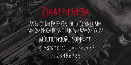 Deathridge Font Poster 9