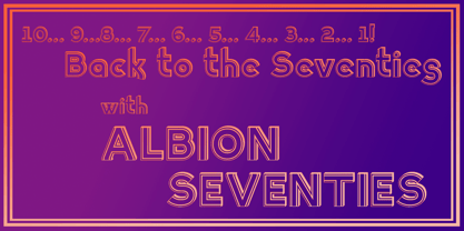 Albion Seventies Font Poster 5