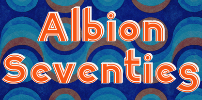 Albion Seventies Font Poster 2