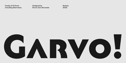 Garvo Font Poster 1