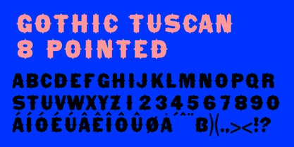 Gothic Tuscan 8 Font Poster 2
