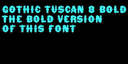 Gothic Tuscan 8 Font Poster 8