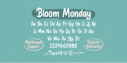 Bloom Monday Fuente Póster 5