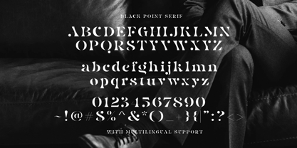 Black Point Font Poster 9