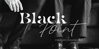 Black Point Font Poster 1