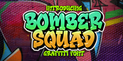 Bomber Squad Font Poster 1
