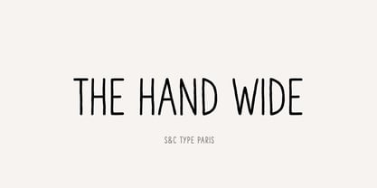 The Hand Wide Font Poster 1