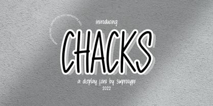 Chacks Font Poster 1