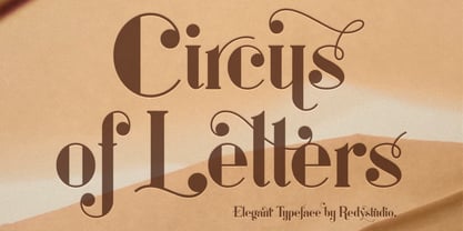 Circus of Letters Font Poster 1