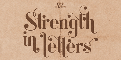 Circus of Letters Font Poster 2