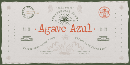 Agave Azul Fuente Póster 1