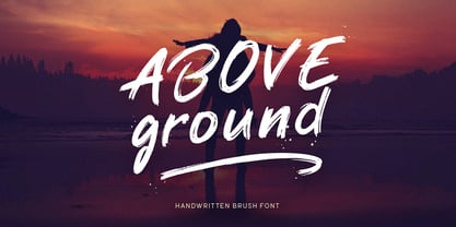 Above Ground Font Poster 1