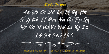 Above Ground Font Poster 10