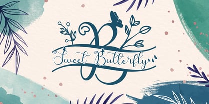 Sweet Butterfly Fuente Póster 1