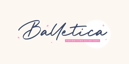 Balletica Font Poster 1