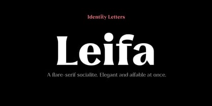 Leifa Font Poster 1