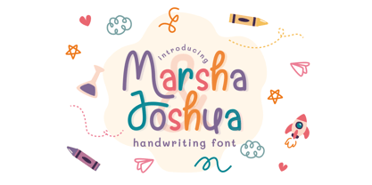 Marsha & Joshua Font Poster 1