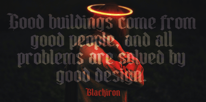 Blackiron Font Poster 4