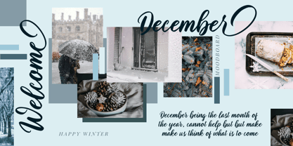 Valley of Winter Font Poster 3