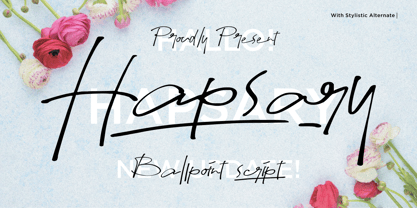 Hapsary Font Poster 1