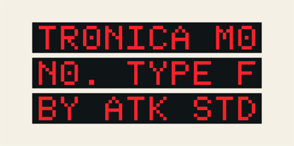 Tronica Mono Font Poster 1
